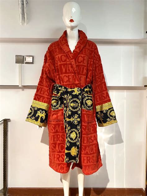 fake versace housecoat|Versace robe discount.